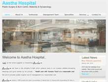 Tablet Screenshot of aasthahospital.com
